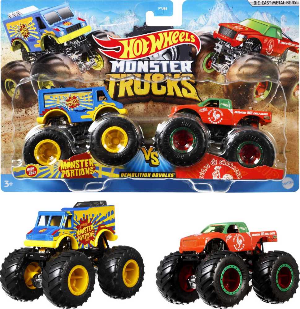 Hot Wheels Monster Trucks Demolition Doubles Pack Styles May Vary Toys R Us Canada