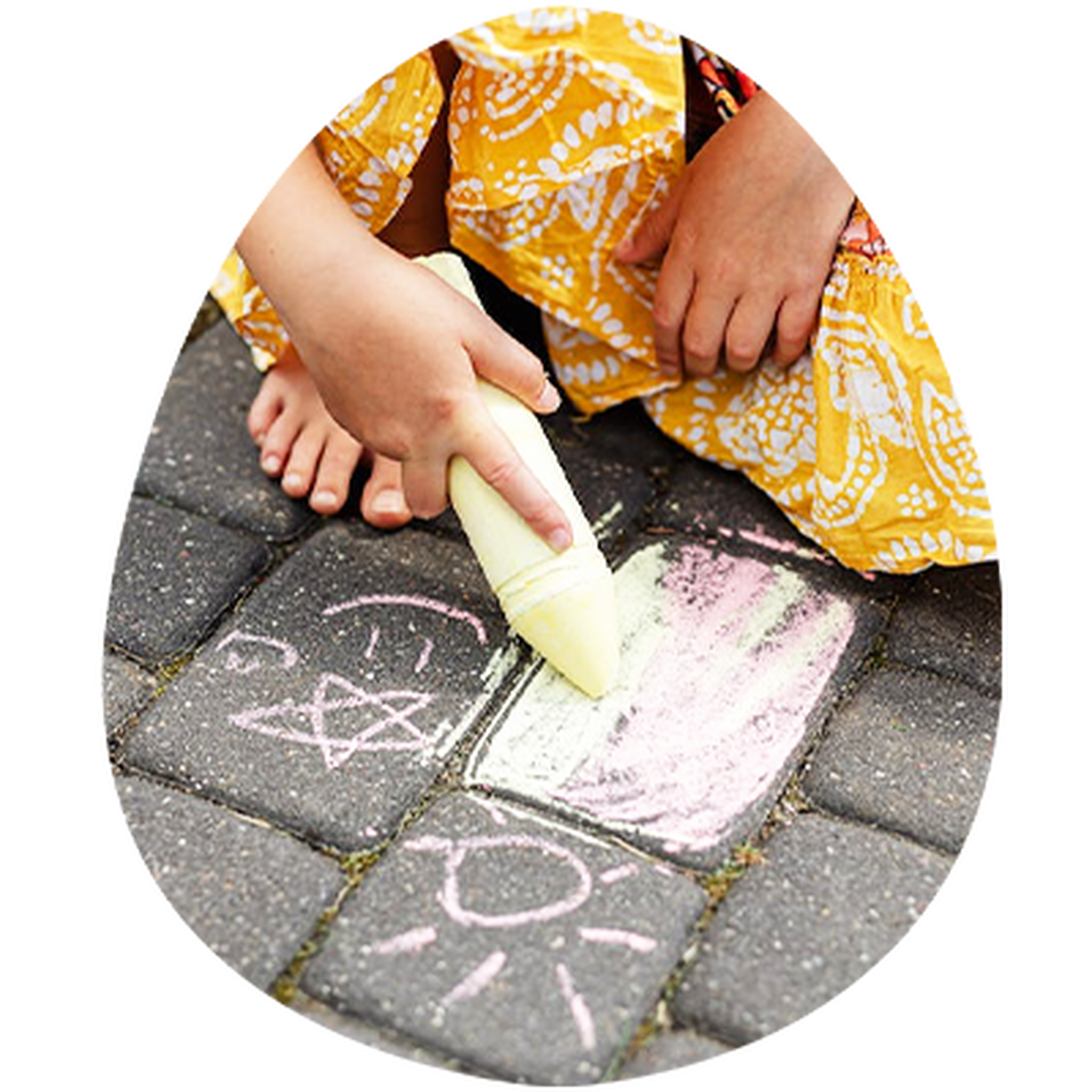 Bubbles + Sidewalk Chalk