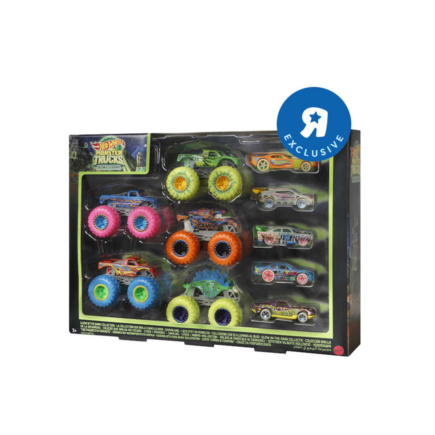 Hot Wheels Monster Trucks Glow-In-The-Dark Bundle