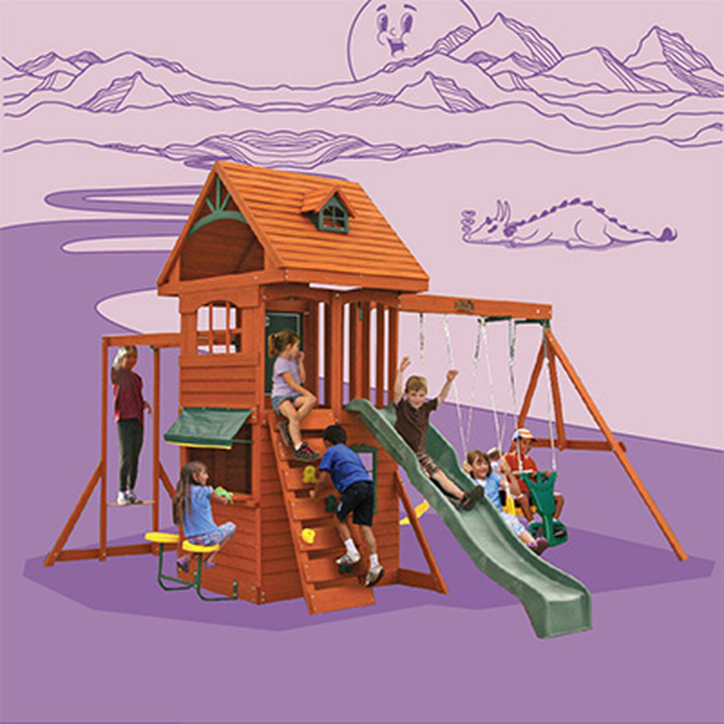 Swing Sets, Playhouses & Bouncers 