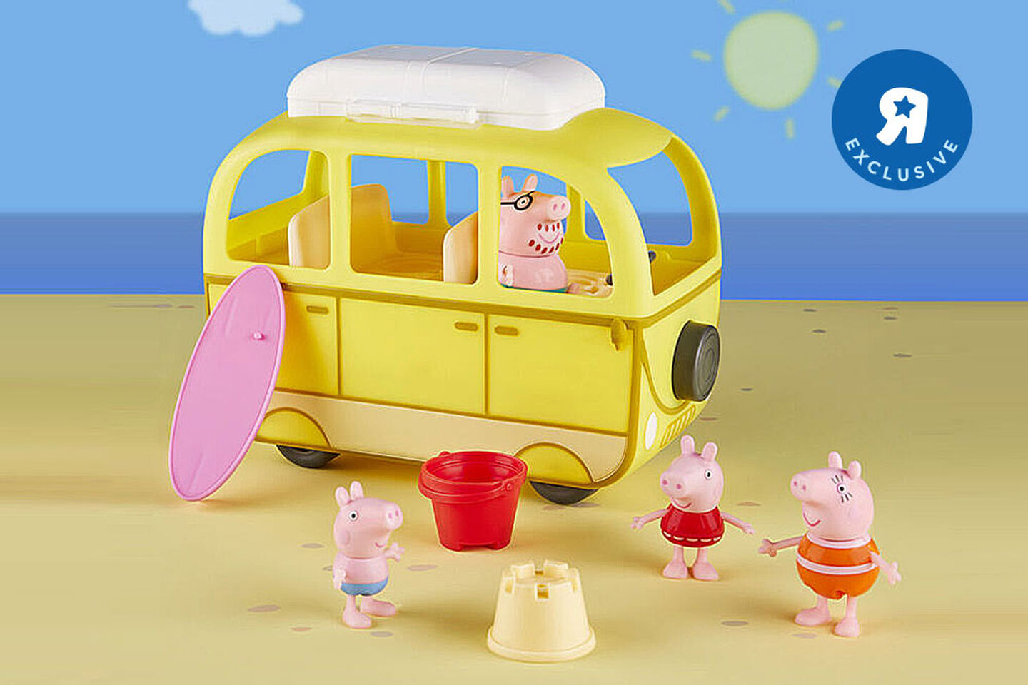 Peppa Pig Peppa's Adventures Peppa's Beach Campervan Vehicle Preschool Toy