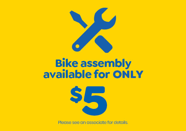 WE ARE HAPPY TO OFFER BIKE ASSEMBLY for any bikes purchased in-store or on our website.