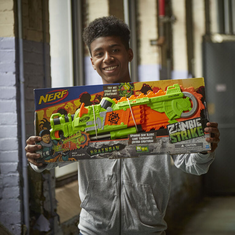 Nerf Zombie Strike Brainsaw Dart-Firing Blaster - R Exclusive