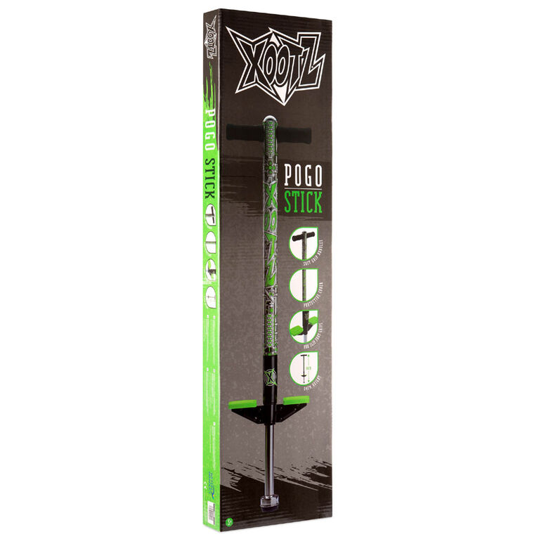 XOOTZ Pogo Stick Industrial, Green/Black