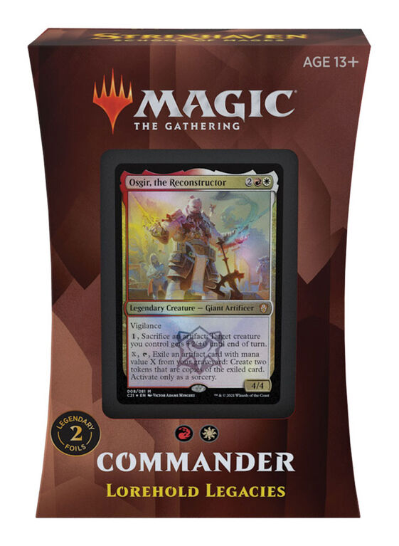 Magic the Gathering "Strixhaven: School of Mages" Commander Deck-Lorehold Legacies - English Edition