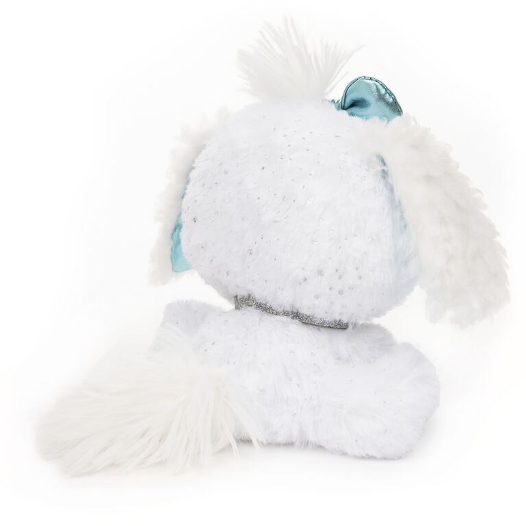 GUND P.Lushes Designer Fashion Pets Bianca Blings Puppy Premium Stuffed Animal, White and Blue, 6"