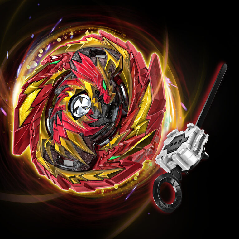 Beyblade Burst Pro Series, Starter pack Master Devolos avec toupie de compétition de type équilibre et lanceur