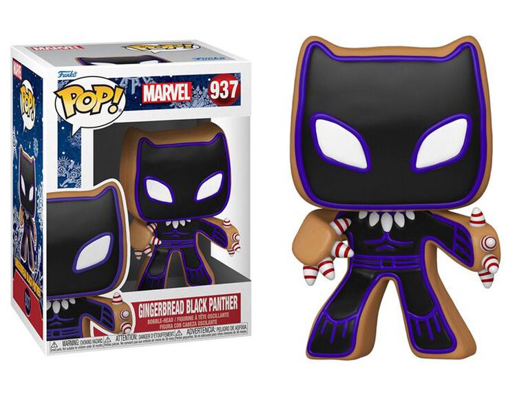 Figurine en Vinyle Black Panther par Funko POP! Marvel: Holiday