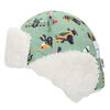 FlapJackKids - Bébé, enfant en bas âge, enfants, garçons - chapeau de trappeur hydrofuge - doublure Sherpa - ours noir / vert - moyen 2-4 ans