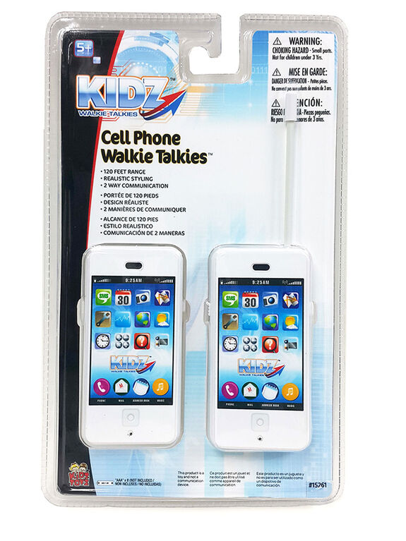 Kidz White Cell Phone/Walkie Talkie