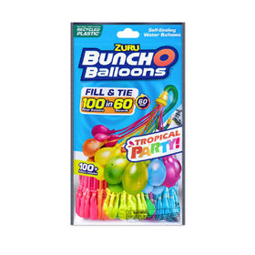 Zuru Bunch O Balloons Tropical Party 100+ Rapid-Filling Self-Sealing Water Balloons (3 Pack)