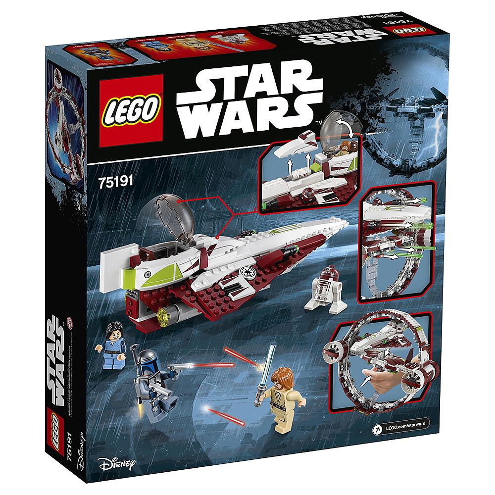 lego star wars jedi starfighter with hyperdrive 75191