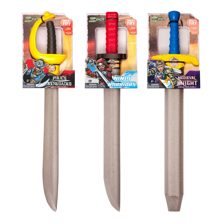 X-Shot Swords with Hangtag - Colours and styles may vary