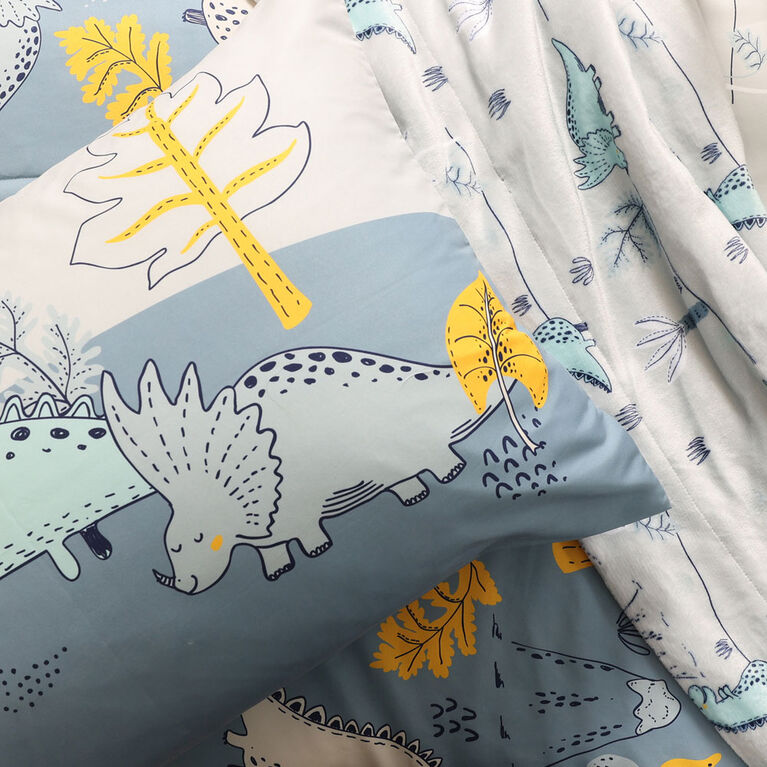 3-Piece Toddler Set - Grey Dino