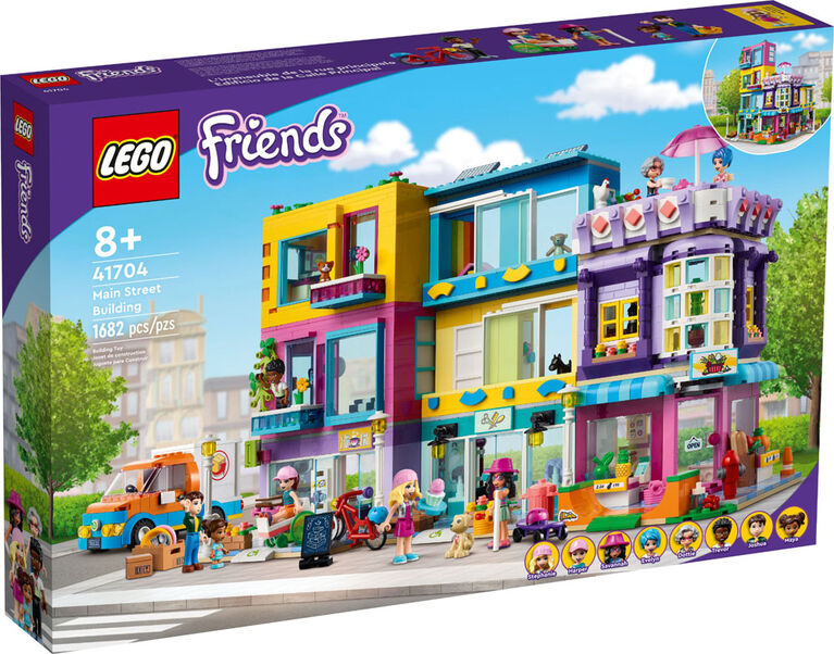 LEGO Friends L'immeuble de la rue principale 41704 Ensemble de construction (1 682 pièces)