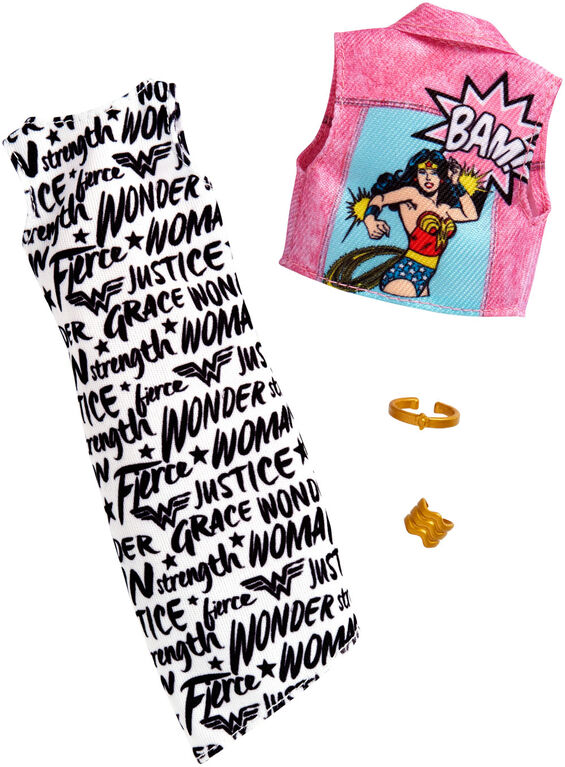 Barbie - Sac à main Wonder Woman pour la robe et la veste.