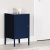 Dylane Metal 1-Door Nightstand Dark Blue