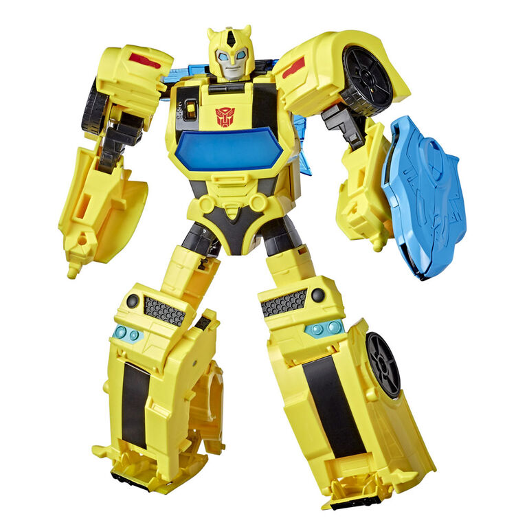 Transformers Bumblebee Cyberverse Adventures Battle Call Officer Class Bumblebee, Voice Activated Energon Power Lights and Sounds - English Edition