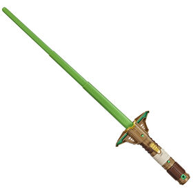 Star Wars Lightsaber Forge Yoda Extendable Green Lightsaber Toy, Customizable Roleplay Toy