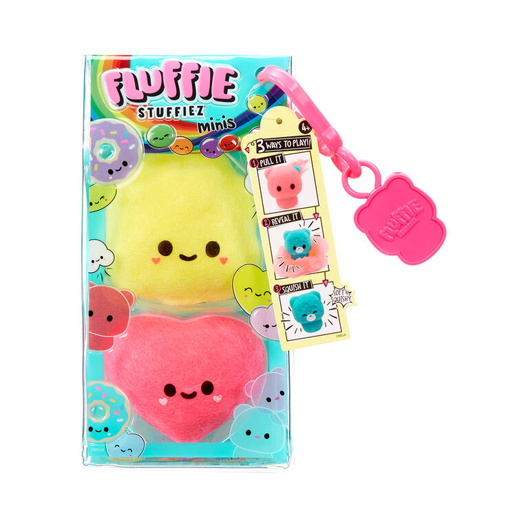 Fluffie Stuffiez Minis - Popcorn & Heart Candy