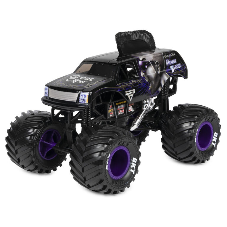 Monster Jam, Official Mohawk Warrior Monster Truck, Die-Cast Vehicle, 1:24 Scale