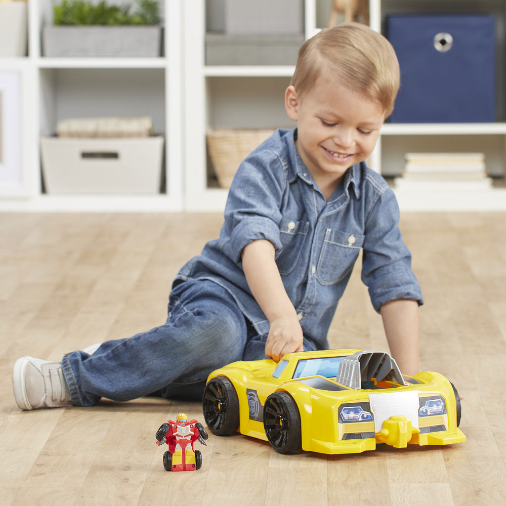 playskool heroes transformers rescue bots academy bumblebee track tower