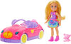 Barbie Chelsea Vehicle Set with Blonde Small Doll, Toy Car & Teddy Bear Accessory