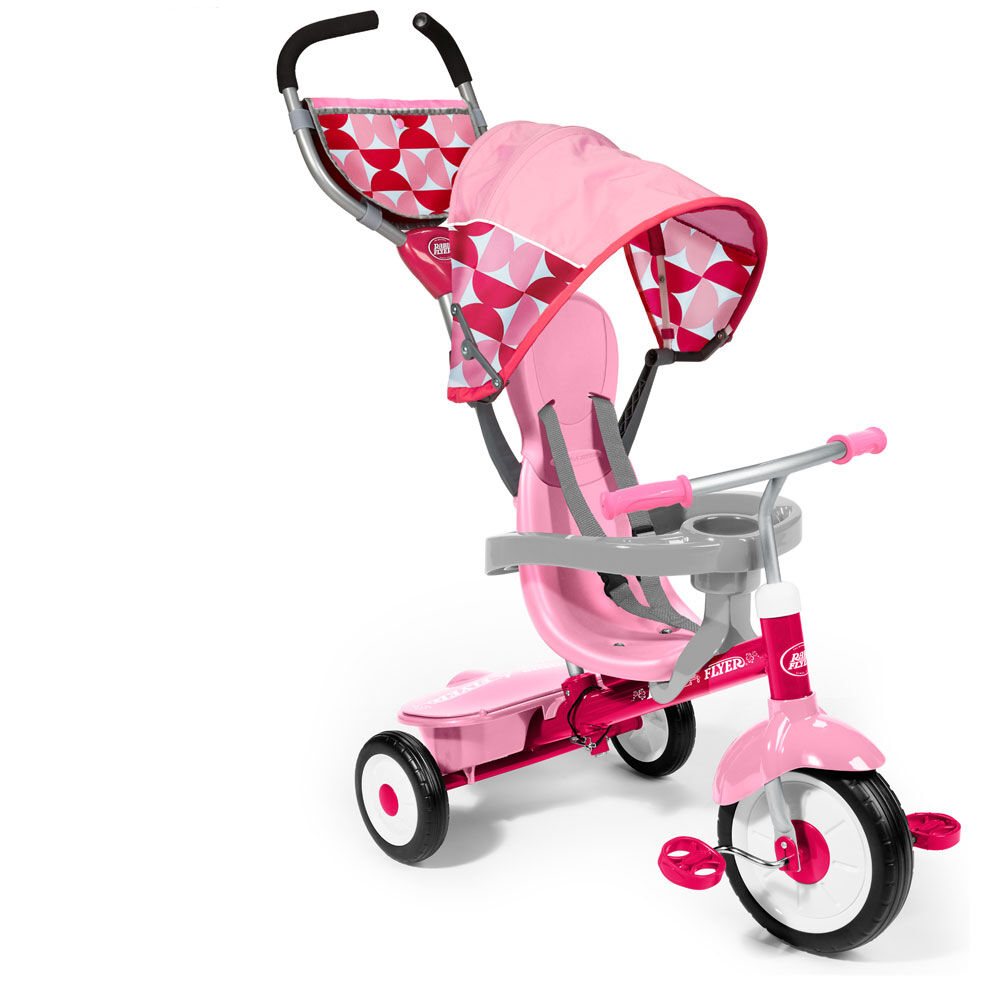 Radio Flyer - Deluxe 4-in-1 Stroll 'N Trike  - Pink - R Exclusive