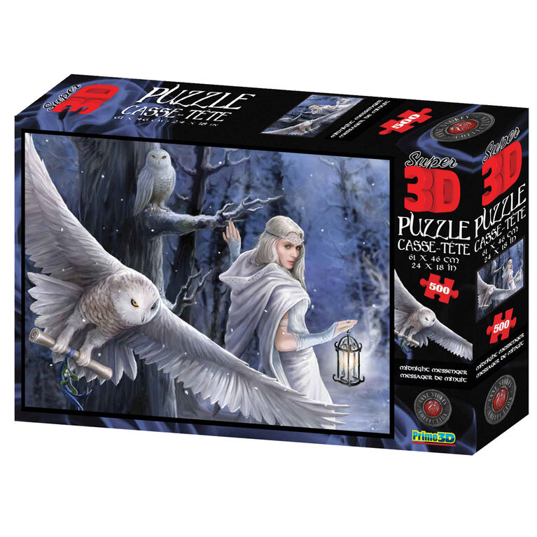 Anne Stokes - Midnight Messenger - 500 Piece - 3D Puzzles