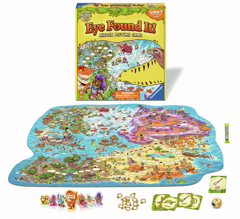Eye Found It! Dino Island Board Game - English Edition