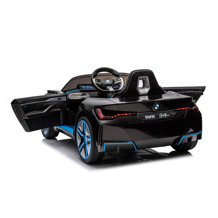 KidsVip 12V Licensed BMW i4 W/ RC- Black
