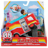 Disney Junior Firebuds, Bo and Flash Fire Truck Toy Vehicle with Pull Back Feature and Wheelie Action