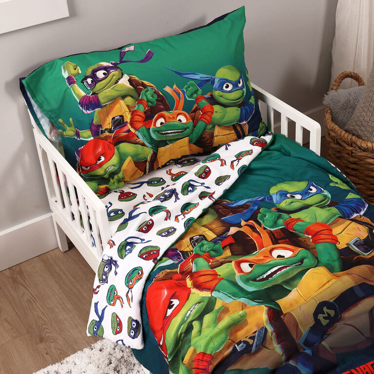 Ensemble de literies 3 pieces enfant - teenage mutant ninja turtles