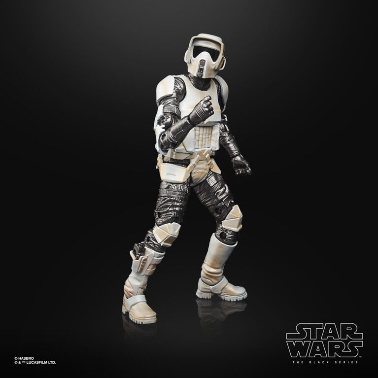 Star Wars The Black Series, Collection Graphite, Scout Trooper - Notre exclusivité