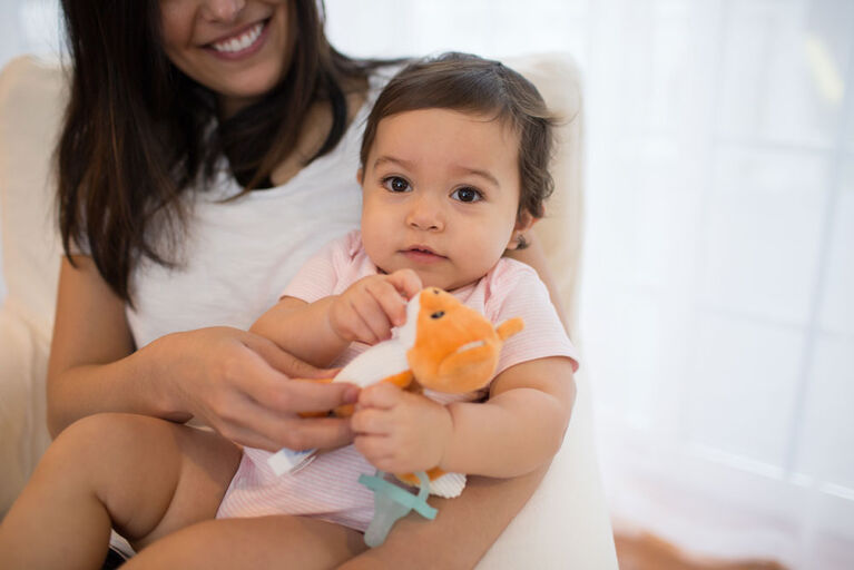 Dr. Brown's Fox Lovey Pacifier & Teether Holder