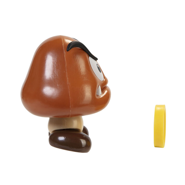 Super Mario 4 Inch Figures - Goomba with Coin