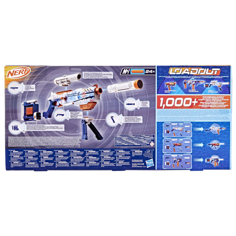 Nerf Loadout Arctic Zerostriker Blaster and N1 Darts - R Exclusive