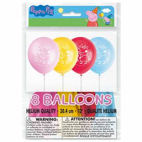 Peppa Pig 12" Ballons, 8un