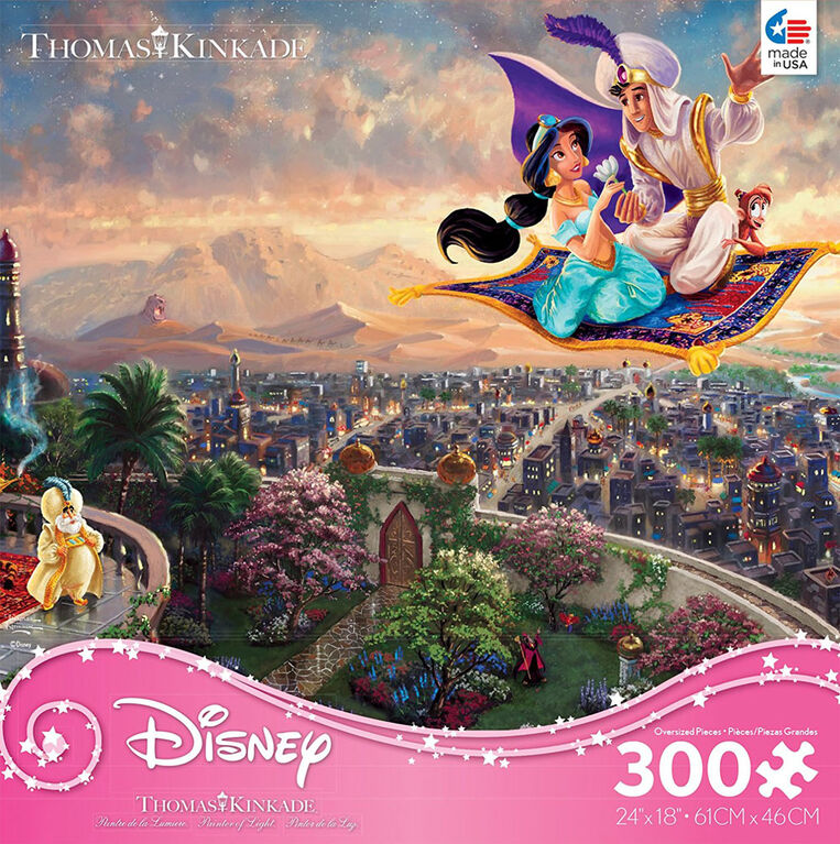 Ceaco - Thomas Kinkade - Disney Princess: Aladdin Jigsaw Puzzle (300 Piece)