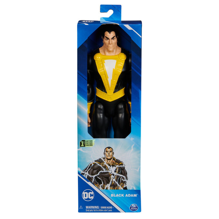 DC Comics, Figurine articul&eacute;e Black Adam de 30,48 cm avec cape, peut prendre diff&eacute;rentes postures, jouets de super-h&eacute;ros &agrave; collectionner