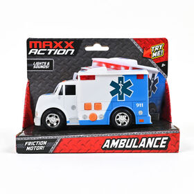 Maxx Action Light & Sound Rescue Vehicles Ambulance