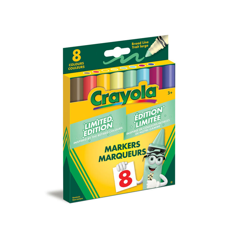 Crayola Limited Edition Broad Line Markers, 8 Count