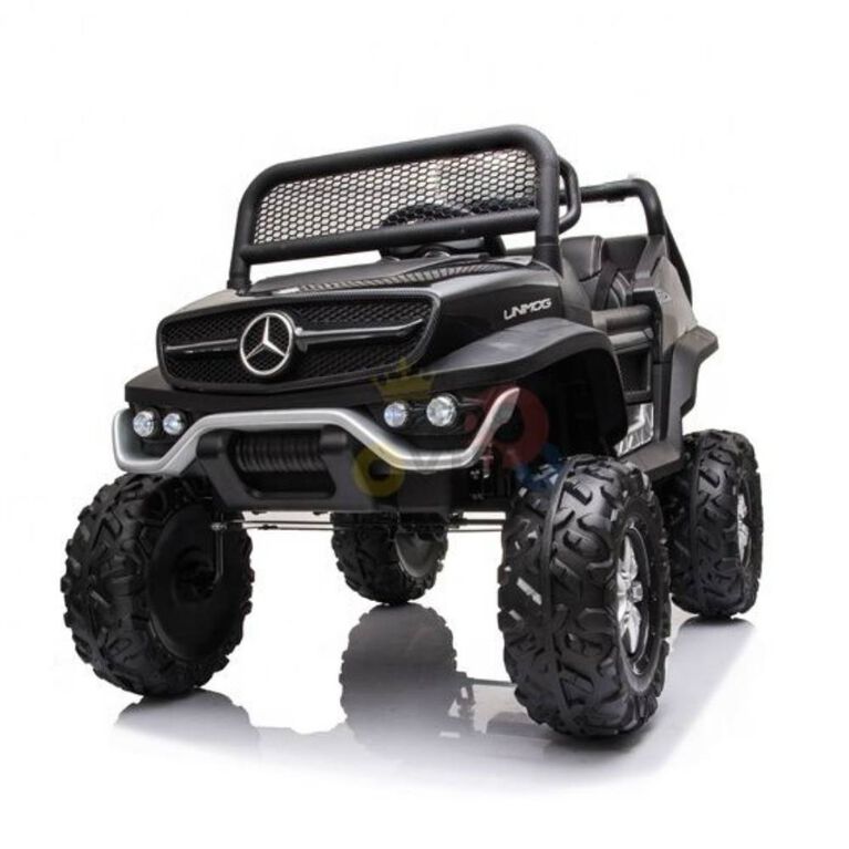 12V Mercedes Unimog 4WD MP4 Ride On - Noir - Édition anglaise