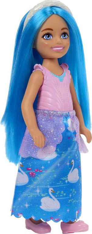 Barbie - Chelsea - Royal doll with blue hair, colored skirt