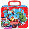 Marvels Avengers 48-Piece Jigsaw Puzzle in Tin with Handle