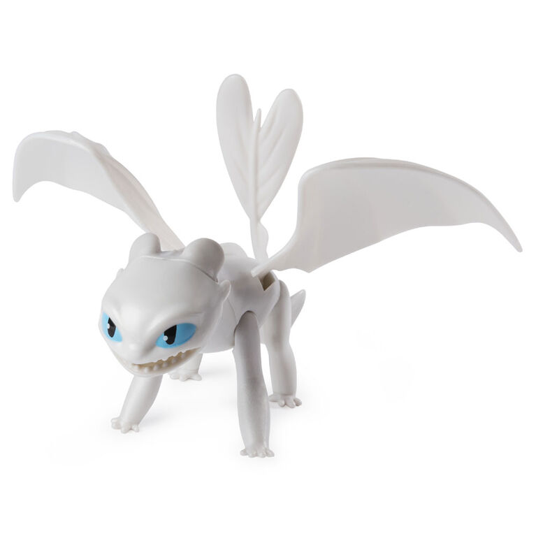 How To Train Your Dragon, Lightfury and Hiccup, Dragon with Armored Viking Figure