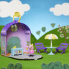 Peppa Pig Peppa's Club Peppa's Ice Cream Shop Preschool Playset Toy, Includes 1 Figure, 4 Accessories, Carry Handle