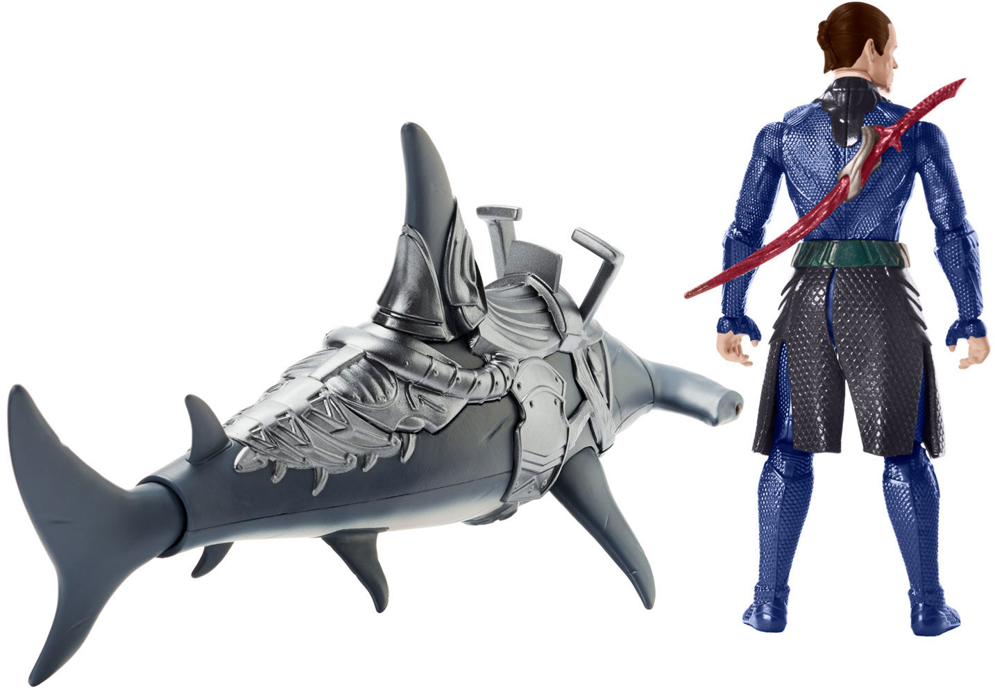 aquaman figure with shark