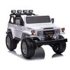 KIDSVIP Camion porteur Toyota Land Cruiser 2 places pour enfants 4X4 24V sous licence avec RC - Blanc