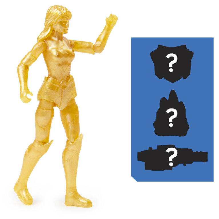 DC Comics, Figurine articul&eacute;e WONDER WOMAN de 10 cm avec 3 accessoires myst&egrave;re, Adventure 2